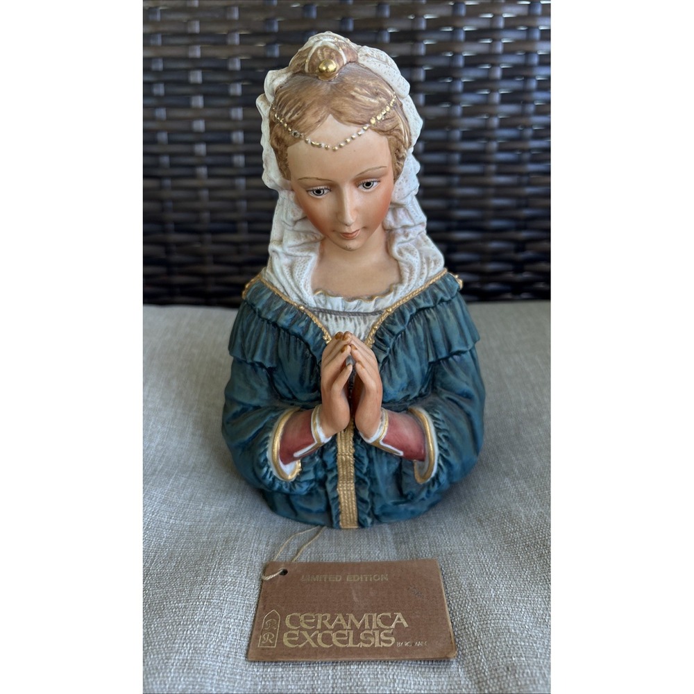 1978 Religious Figurine Praying Virgin Mary Renaissance Limited Ed. Christianity